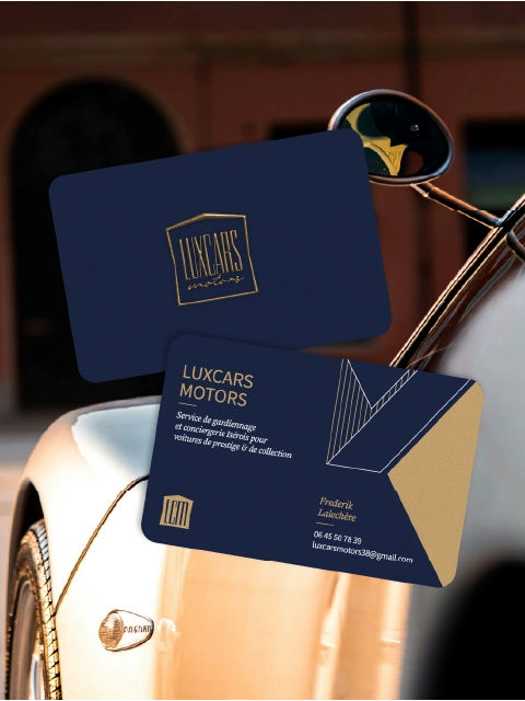 Luxcars Motors - Identité visuelle - Portfolio Chloé Lance