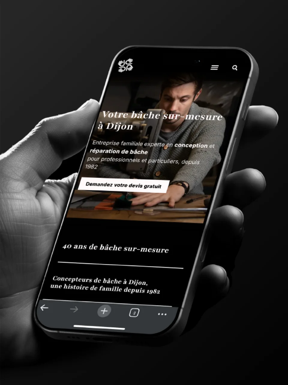 Bâche 21 Selector - Webdesign - Portfolio Chloé Lance