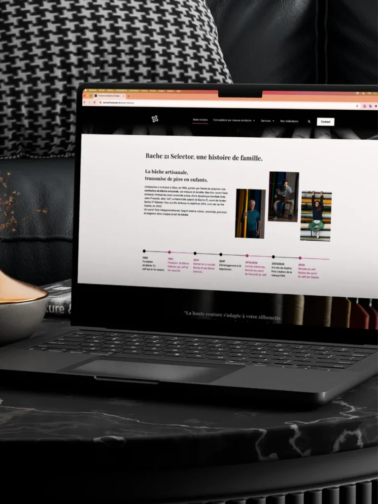 Bâche 21 Selector - Webdesign - Portfolio Chloé Lance