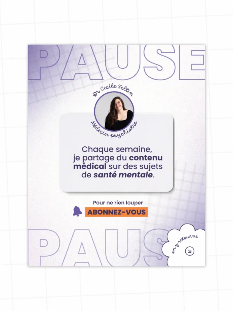 Psychiatrie sans filtre - Branding social media - Portfolio Chloé Lance