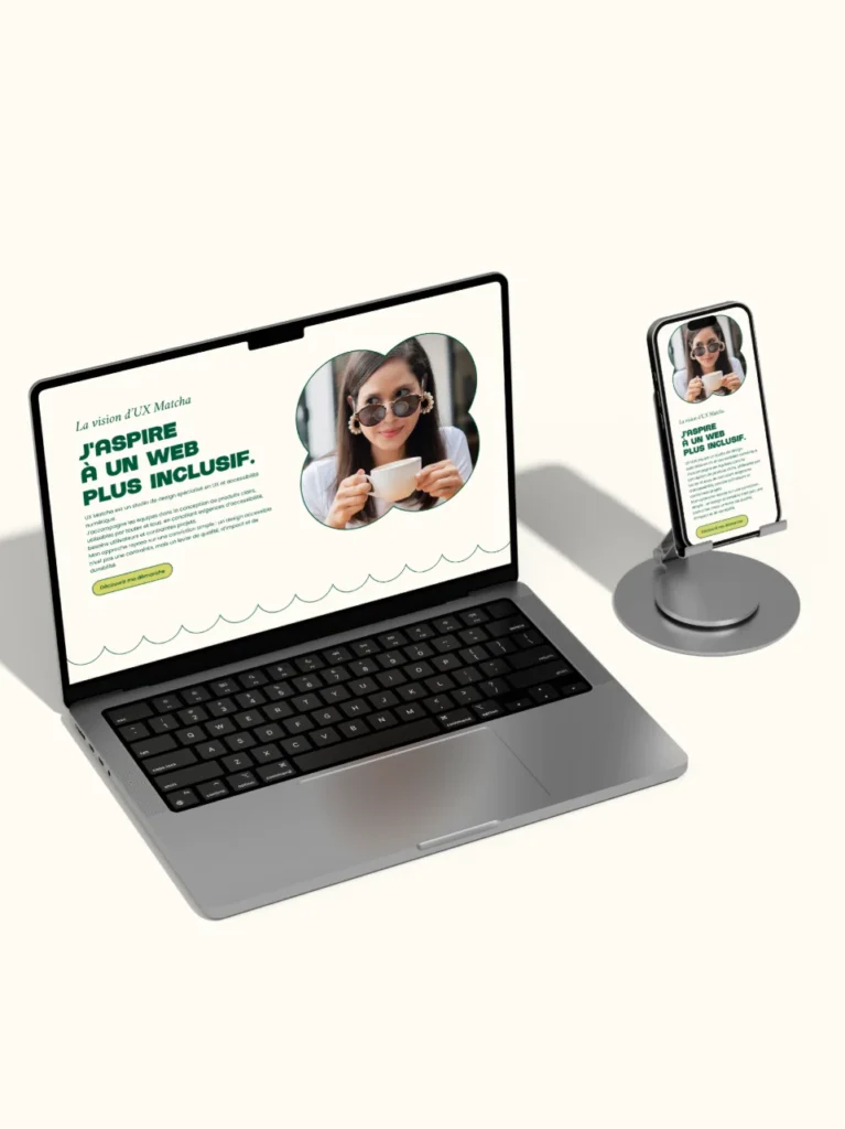 UX Matcha - Webdesign et social media - Portfolio Chloé Lance