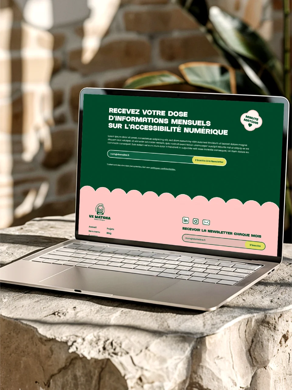 UX Matcha - Webdesign et social media - Portfolio Chloé Lance