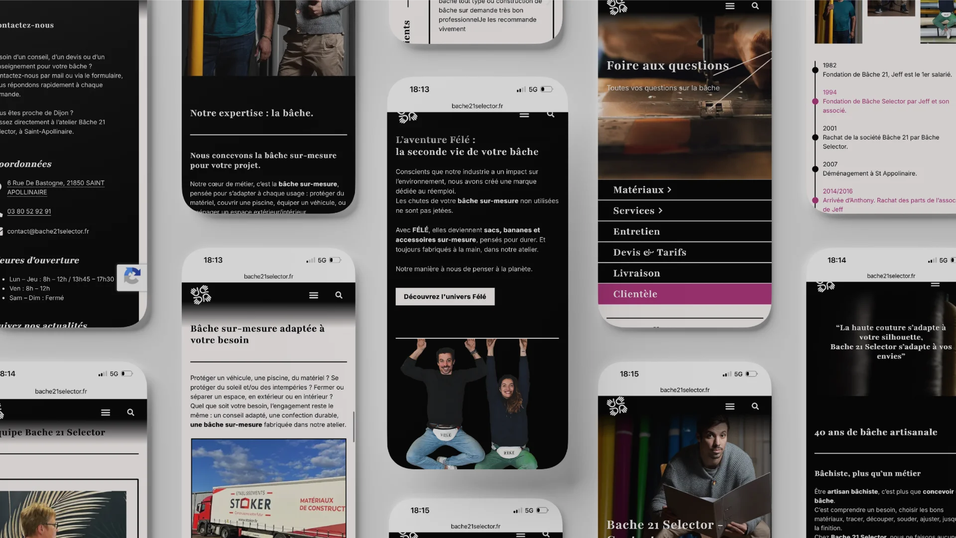 Bâche 21 Selector - Webdesign - Portfolio Chloé Lance