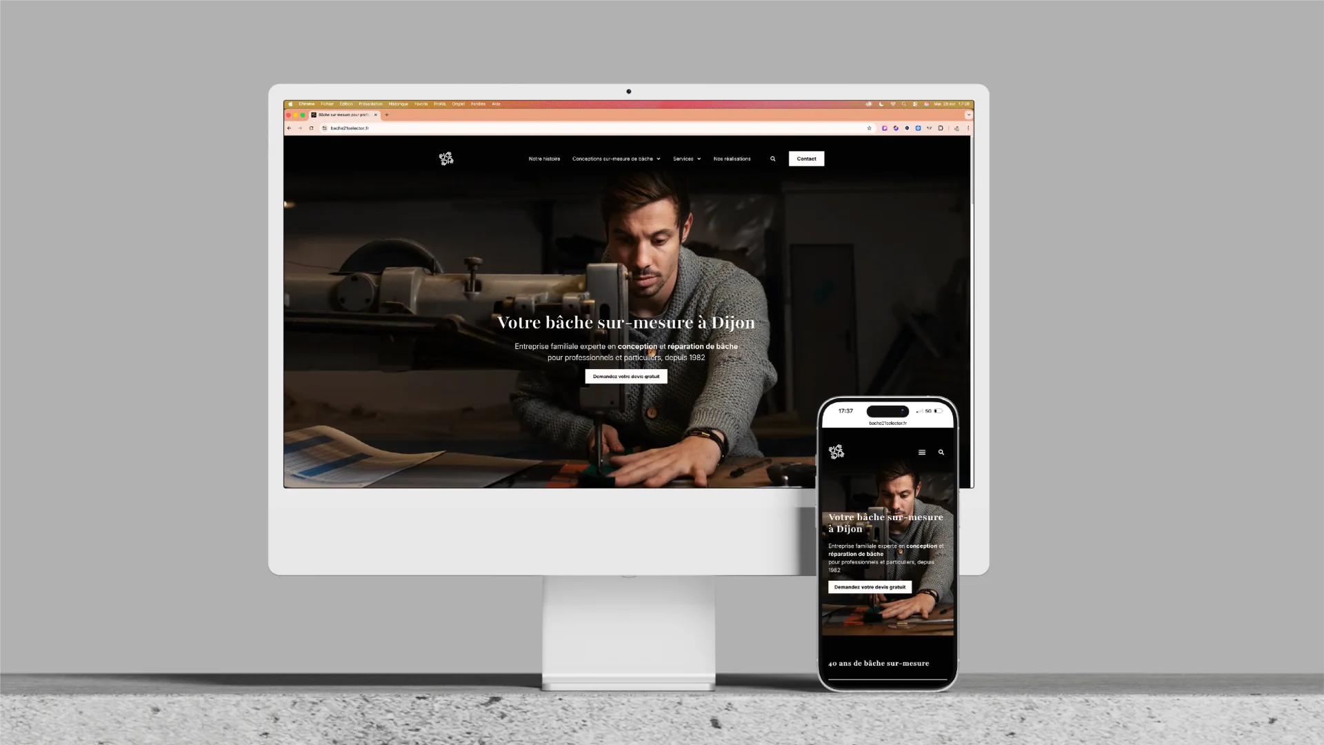 Bâche 21 Selector - Webdesign - Portfolio Chloé Lance