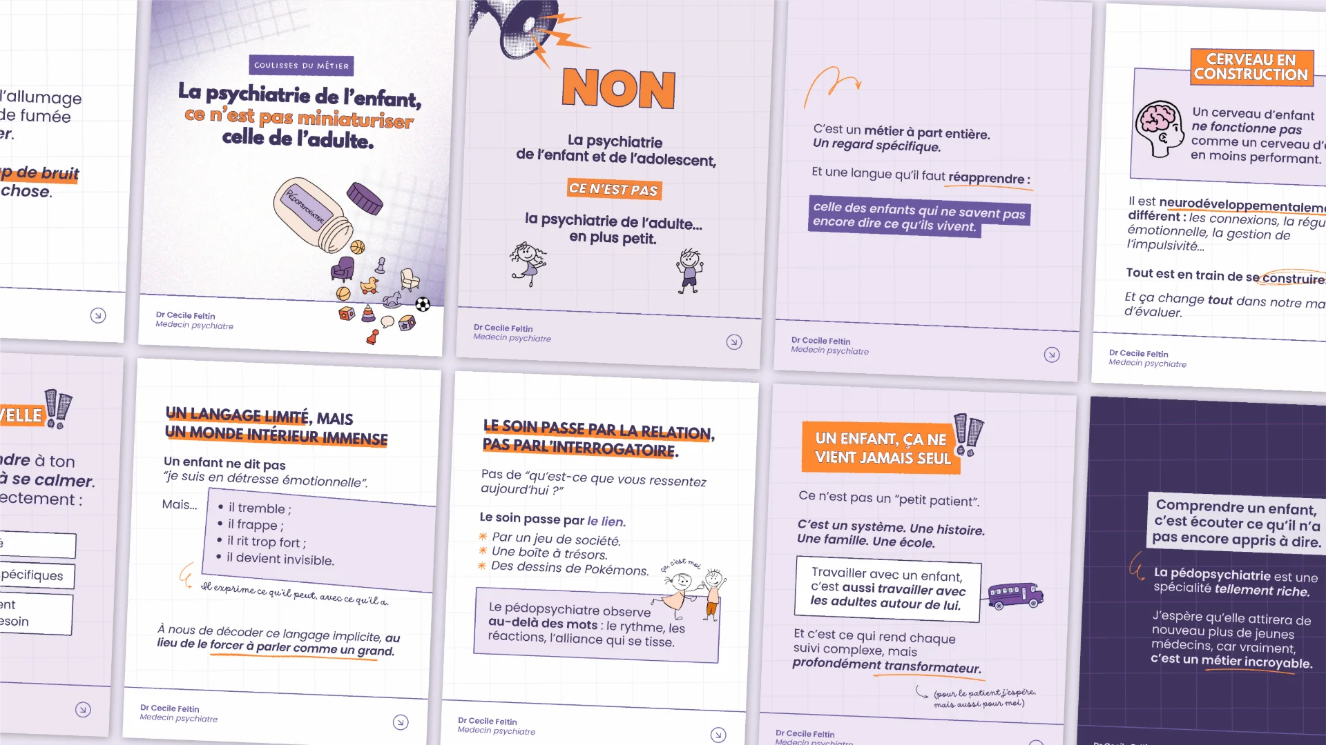 Psychiatrie sans filtre - Branding social media - Portfolio Chloé Lance