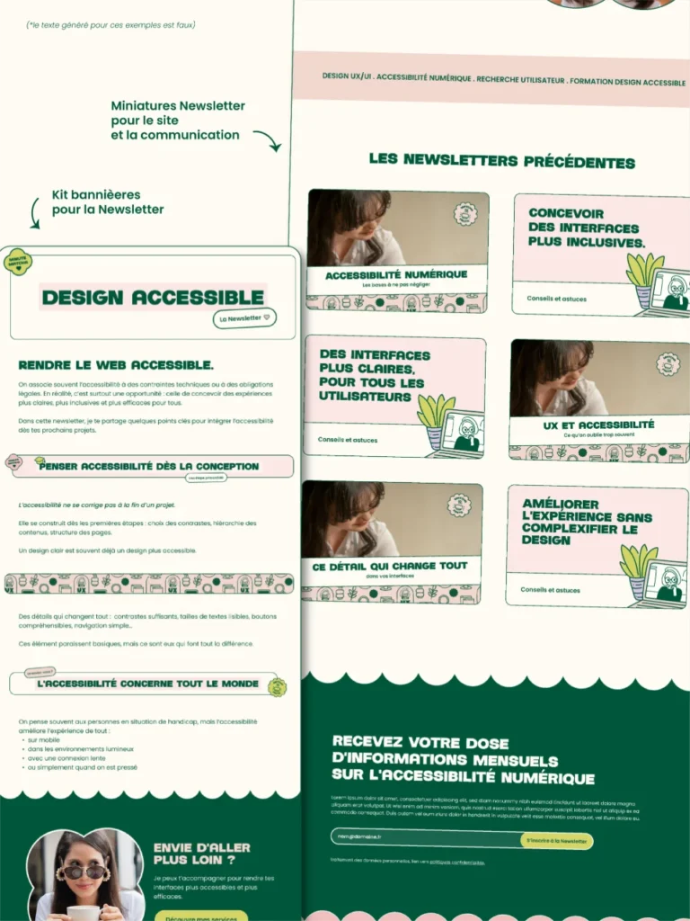 UX Matcha - Webdesign et social media - Portfolio Chloé Lance