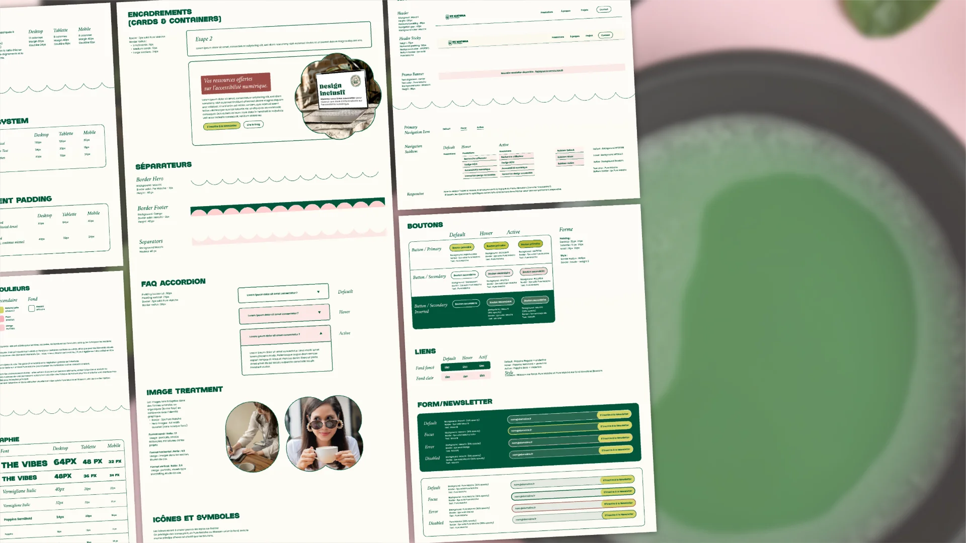 UX Matcha - Webdesign et social media - Portfolio Chloé Lance